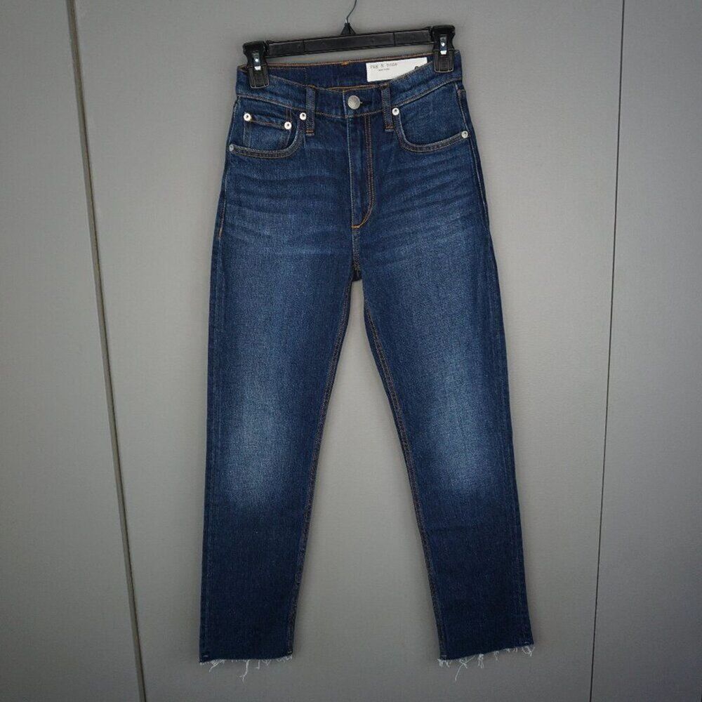 Rag and Bone Women's Jeans Wren High Rise Slim Straight Jeans in Ava size 23